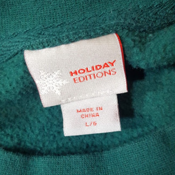 Santa Skying Sweatshirt sz Large - Picture 4 of 4